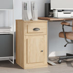 Sleek Engineered White Timber Sideboard with Storage Compartment
