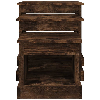 Harmonious Ascent: Set of 3 White Engineered Wood Nesting Tables