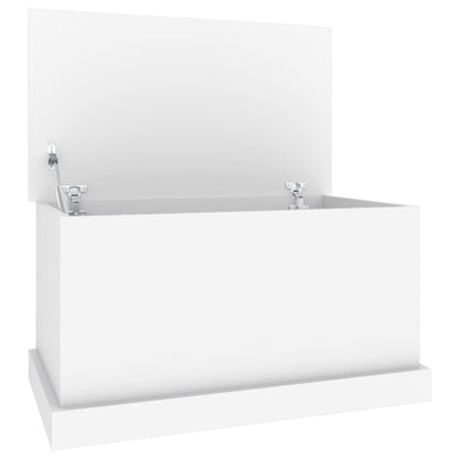 Sleek and Stylish: Engineered Wood Storage Box in White Finish