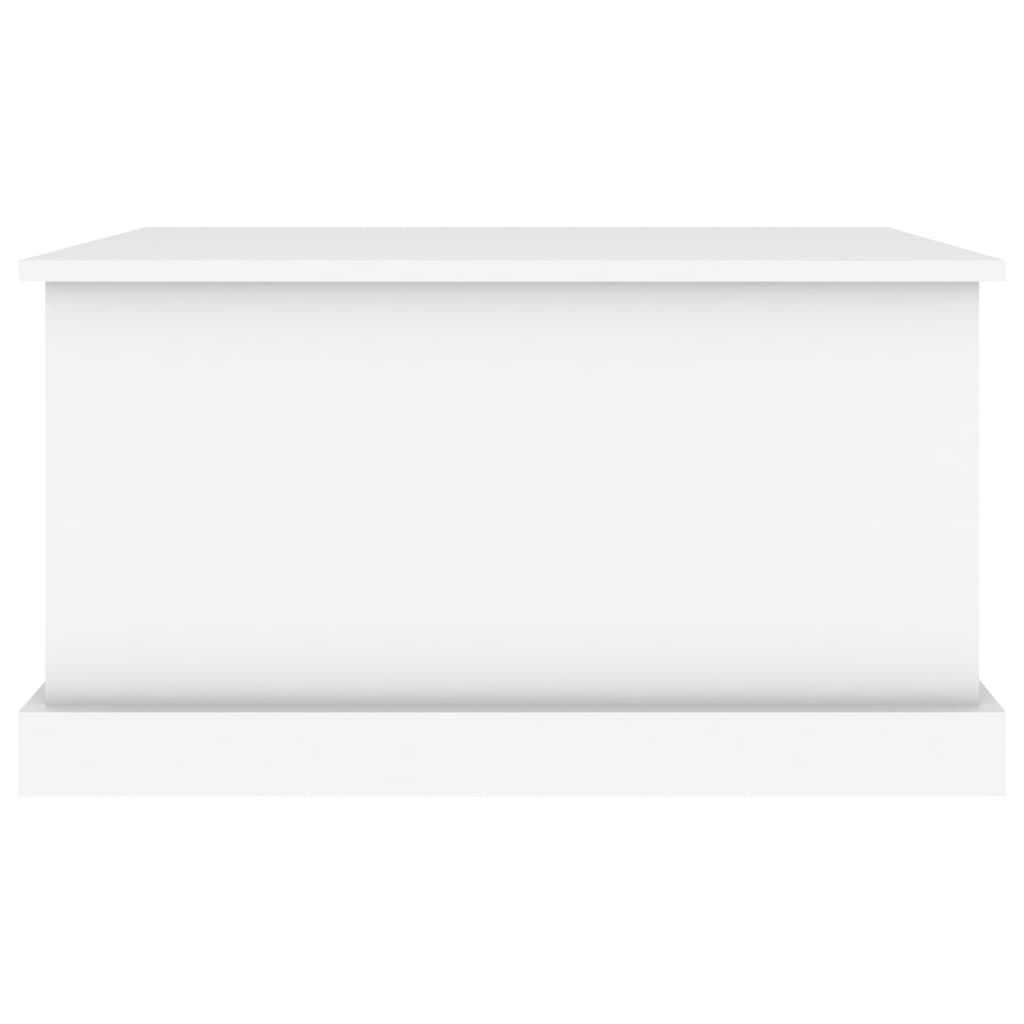 Sleek and Stylish: Engineered Wood Storage Box in White Finish