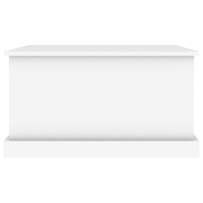Sleek and Stylish: Engineered Wood Storage Box in White Finish
