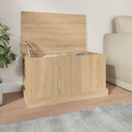 Sleek and Stylish: Engineered Wood Storage Box in White Finish
