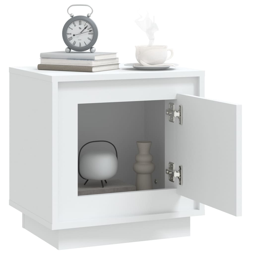 Harmony Duo White Engineered Wood Bedside Cabinets Set