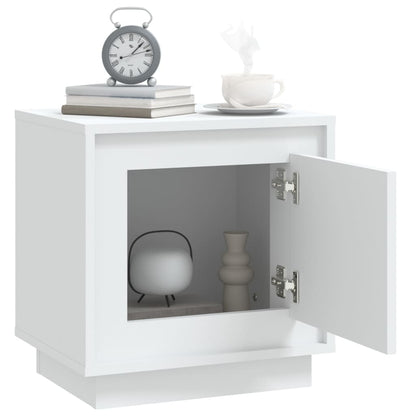 Harmony Duo White Engineered Wood Bedside Cabinets Set