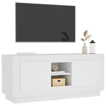 Crafted White Engineered Wood TV Cabinet for Stylish Interiors