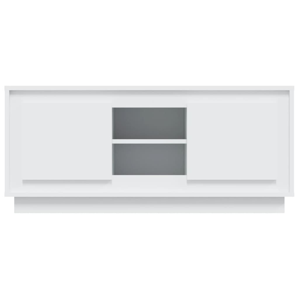 Crafted White Engineered Wood TV Cabinet for Stylish Interiors