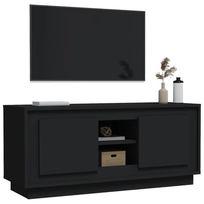 Crafted White Engineered Wood TV Cabinet for Stylish Interiors