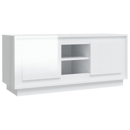 Crafted White Engineered Wood TV Cabinet for Stylish Interiors