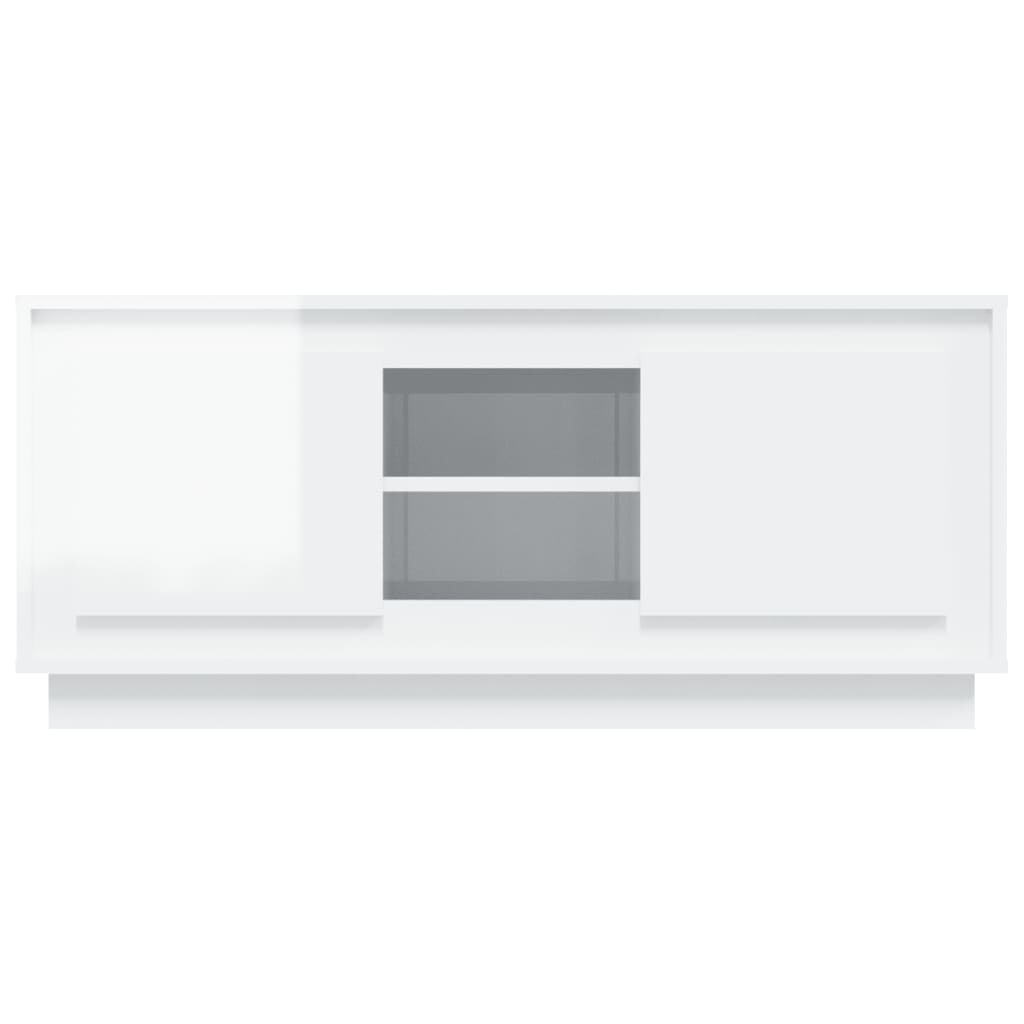 Crafted White Engineered Wood TV Cabinet for Stylish Interiors
