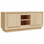 Crafted White Engineered Wood TV Cabinet for Stylish Interiors