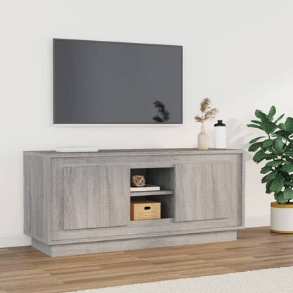 Crafted White Engineered Wood TV Cabinet for Stylish Interiors