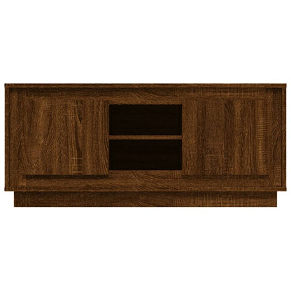 Crafted White Engineered Wood TV Cabinet for Stylish Interiors