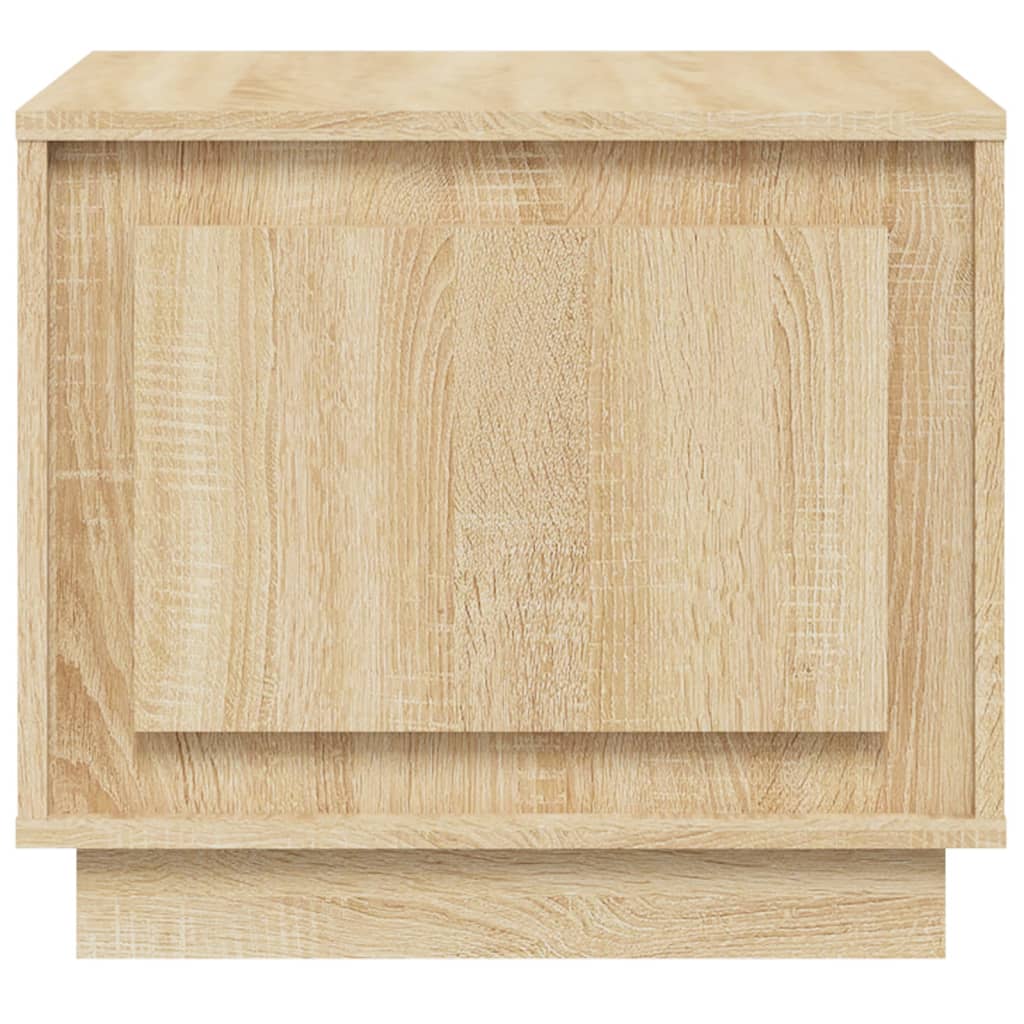 Luminous Haven: White Engineered Wood Coffee Table for Modern Charm
