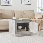 Luminous Haven: White Engineered Wood Coffee Table for Modern Charm