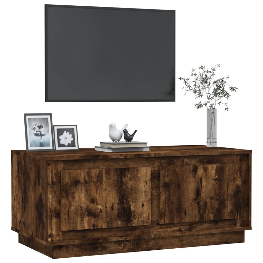 Ebon Aura: Black Engineered Wood Coffee Table for Contemporary Charm