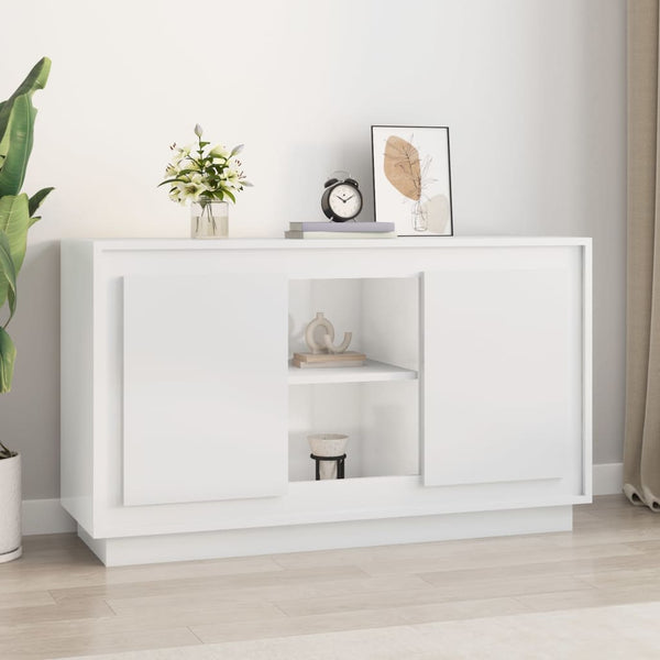  Sleek White Ensemble: Engineered Wood Sideboard