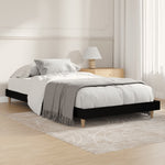 Whimsical White Single Engineered Wood Bed Frame