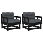 Durable Garden Chairs with Cushions 2 Home Decor Accent Urban Style