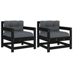 Premium Garden Chairs with Cushions 2 Home Decor Accent Modern Living