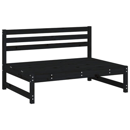 Versatile Middle Sofa Black 120x80 cm Patio Setup Outdoor Living 