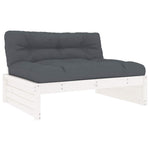 Contemporary Middle Sofa White 120x80 cm Outdoor Retreat Essentials