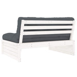 Contemporary Middle Sofa White 120x80 cm Outdoor Retreat Essentials