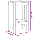 Refined 3 Piece Garden Bar Set Home Decor Accent Urban Style