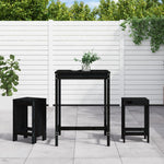 Versatile 3 Piece Garden Bar Set Relaxing Seating Garden Leisure