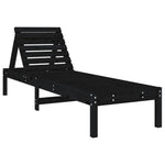 Minimalist Sun Loungers 2 pcs Black Patio Setup Modern Living