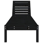 Minimalist Sun Loungers 2 pcs Black Patio Setup Modern Living