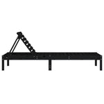Minimalist Sun Loungers 2 pcs Black Patio Setup Modern Living