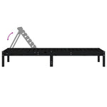 Minimalist Sun Loungers 2 pcs Black Patio Setup Modern Living