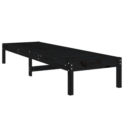 Minimalist Sun Loungers 2 pcs Black Patio Setup Modern Living 