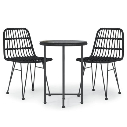 Decorative 3 Piece Garden Dining Set Relaxing Seating Modern Living 