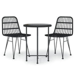 Decorative 3 Piece Garden Dining Set Relaxing Seating Modern Living