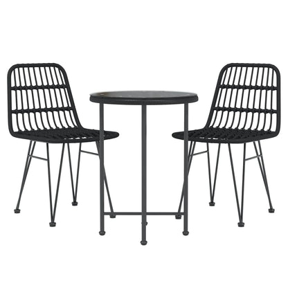 Decorative 3 Piece Garden Dining Set Relaxing Seating Modern Living 