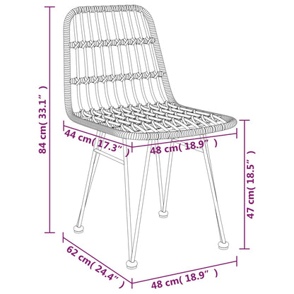 Decorative 3 Piece Garden Dining Set Relaxing Seating Modern Living 