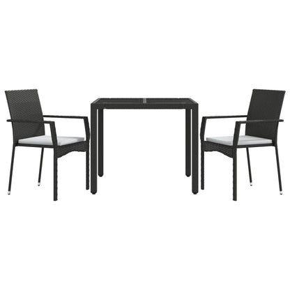 Space Saving 3 Piece Garden Dining Set Relaxing Seating Summer 