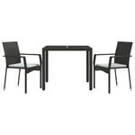 Space Saving 3 Piece Garden Dining Set Relaxing Seating Summer