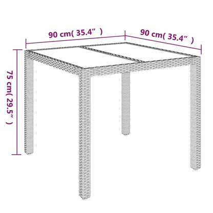 Space Saving 3 Piece Garden Dining Set Relaxing Seating Summer 