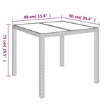 Space Saving 3 Piece Garden Dining Set Relaxing Seating Summer