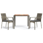 Decorative 3 Piece Garden Dining Set Home Decor Accent Patio Relax