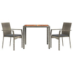 Decorative 3 Piece Garden Dining Set Home Decor Accent Patio Relax