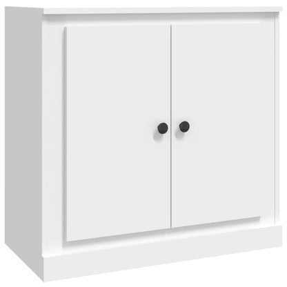 Trio Elegance: White Engineered Wood Sideboards Set