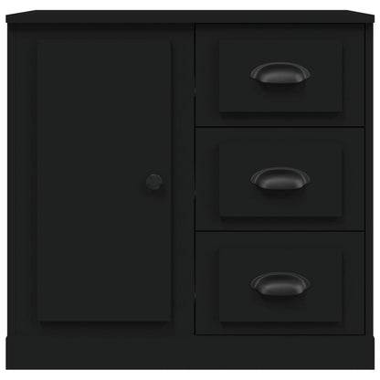 Contemporary Set of 2 White Engineered Wood Buffets