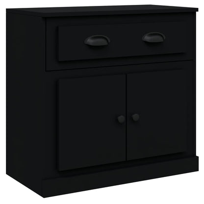 Contemporary Trio of White Engineered Wood Sideboards