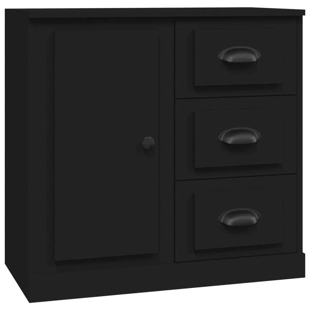 Contemporary 3 Pcs of White Engineered Wood Sideboards