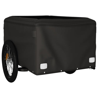 Bike Cargo Trailer Black and Blue Iron