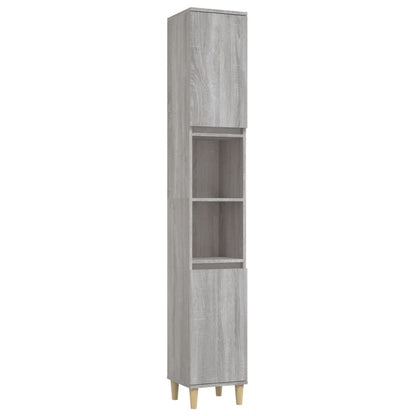 Contemporary White Bathroom Trio: Engineered Wood 3-Piece Furniture