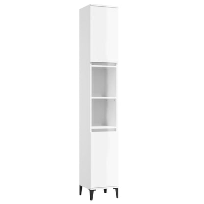Contemporary 3-Pcs White Engineered Wooden Bath Set
